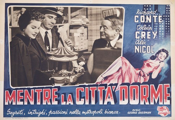 Fotobusta 2 per il film Mentre la città dorme (1950)