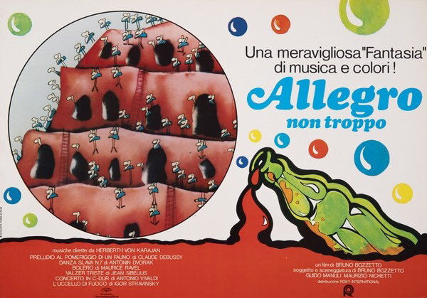 Fotobusta 6 per il film Allegro non troppo (1976), dipinto da Pierpaolo Scalera (visual)