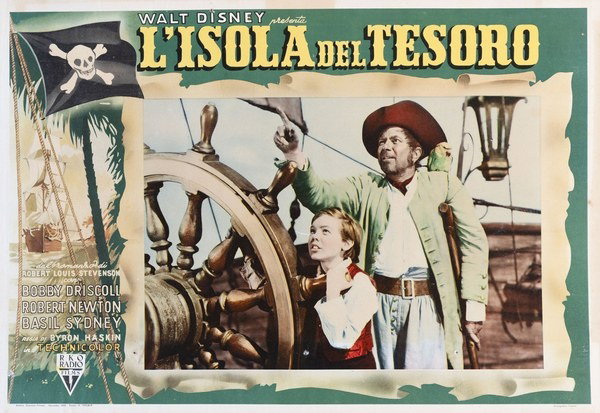 Fotobusta 2 per il film L'isola del tesoro (1950)
