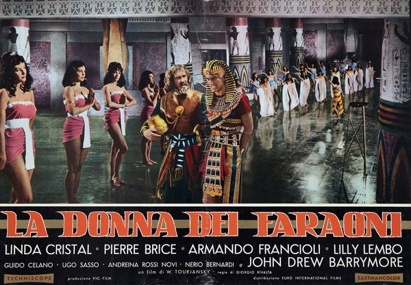 Fotobusta 3 per il film La donna dei faraoni (1960)