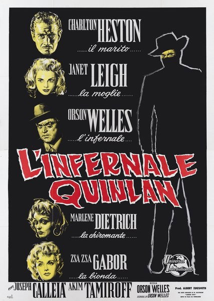 Manifesto 2 per il film L'infernale Quinlan (1958)