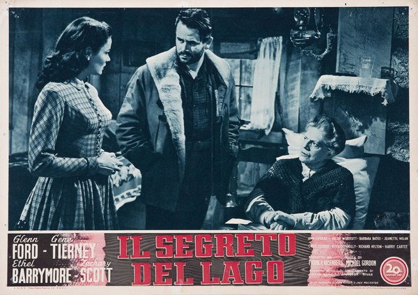 Fotobusta 2 per il film Il segreto del lago (1951)