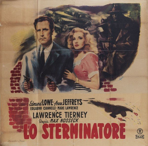 Manifesto 2 per il film Lo sterminatore (1945)