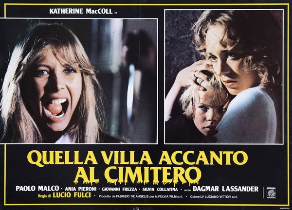 Lobby Card 2 for the film The House by the Cemetery (1981)