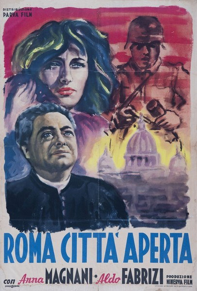 Manifesto 2 per il film Roma città aperta (1945)