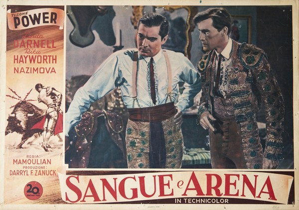 Fotobusta 2 per il film Sangue e arena (1941)