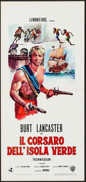 Locandina 3 per il film Il corsaro dell'isola verde (1952), dipinto da Franco Picchioni