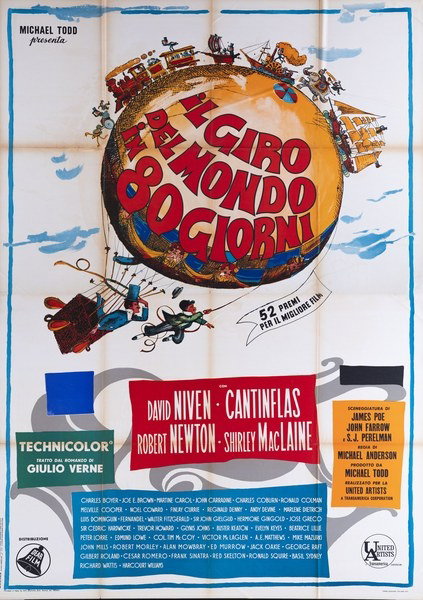 Manifesto 4 per il film Il giro del mondo in 80 giorni (1956)