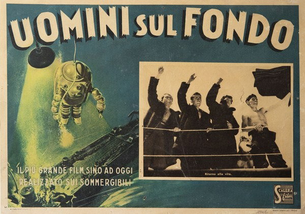 Fotobusta 2 per il film Uomini sul fondo (1941)