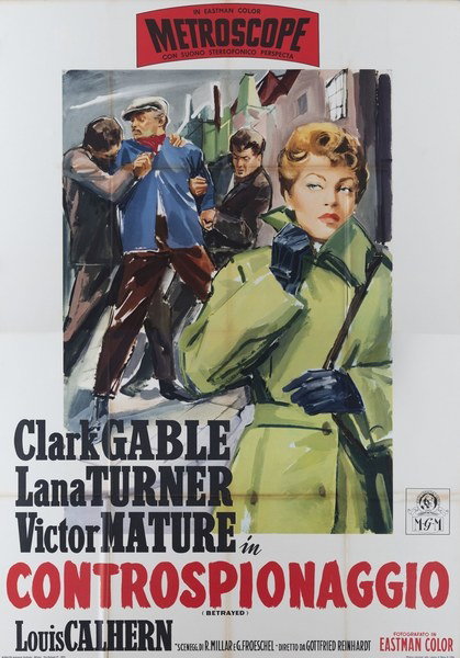 Manifesto 3 per il film Controspionaggio (1954)