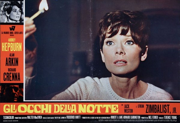 Lobby Card 6 for the film Wait Until Dark (1967), painted by Renato Ferrini