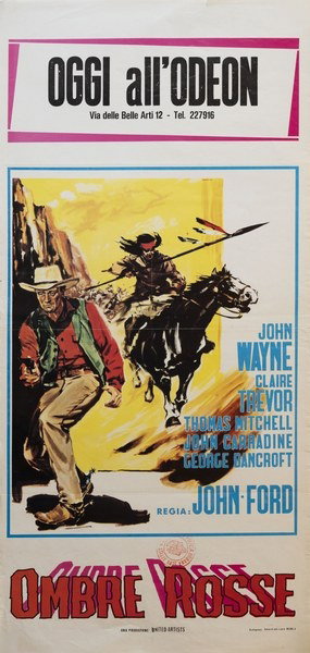 Locandina 4 per il film Ombre rosse (1939), dipinto da Basilio Morini
