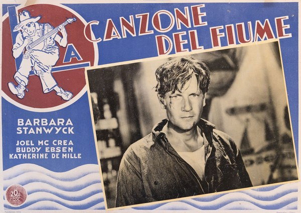 Fotobusta 2 per il film La canzone del fiume (1936)