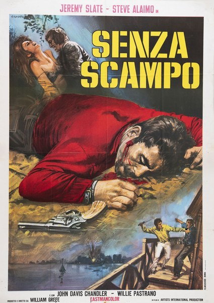 Manifesto 2 per il film The Hooked Generation (1968), dipinto da Luciano Crovato
