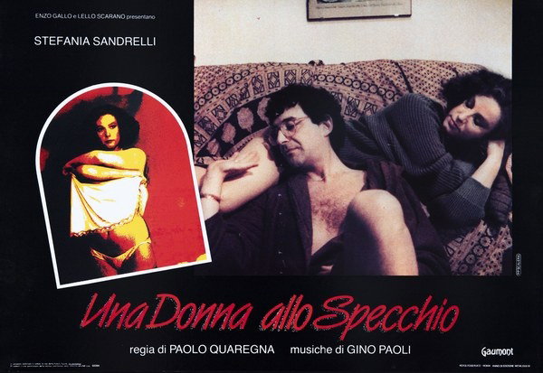 Fotobusta 4 per il film Una donna allo specchio (1984), dipinto da Pierpaolo Scalera (visual)