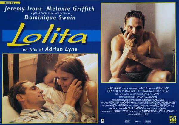 Fotobusta 3 per il film Lolita (1997), dipinto da Paolo Sestito