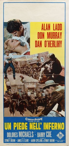 Un piede nell'inferno - Lobby Card 1