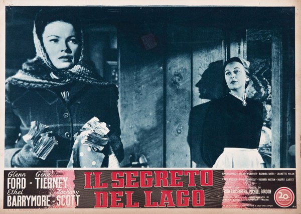 Fotobusta 5 per il film Il segreto del lago (1951)