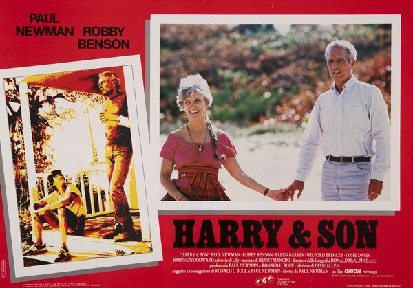 Fotobusta 2 per il film Harry & Son (1984), dipinto da Pierpaolo Scalera (visual)