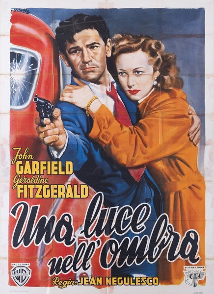 Poster 2 for the film Una luce nell'ombra (1946), painted by Averardo Ciriello