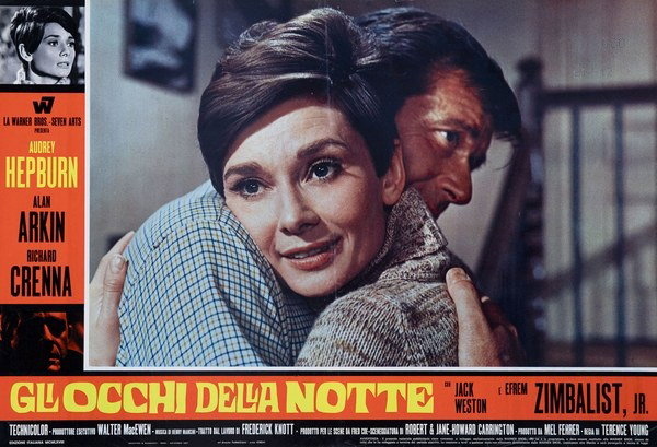 Lobby Card 2 for the film Wait Until Dark (1967), painted by Renato Ferrini