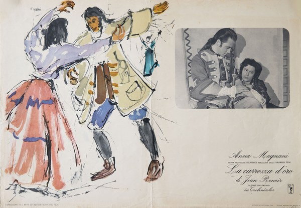 Fotobusta 2 per il film La carrozza d'oro (1952), dipinto da Ercole Brini
