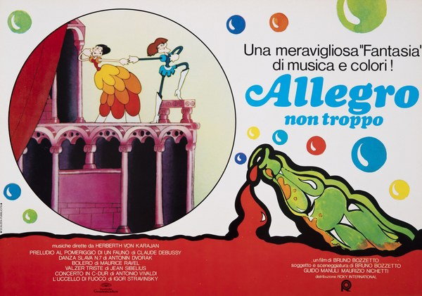 Fotobusta 3 per il film Allegro non troppo (1976), dipinto da Pierpaolo Scalera (visual)