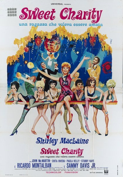 Poster 2 for the film Sweet Charity (1969), painted by Agatino Avelli