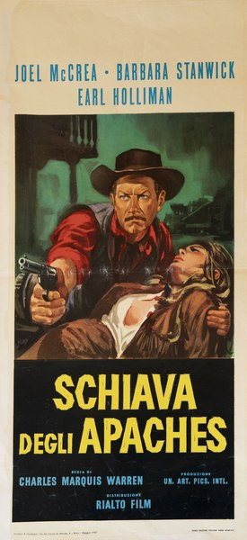 Locandina 2 per il film Schiava degli Apaches (1957)