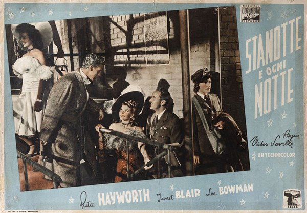 Fotobusta 2 per il film Stanotte ed ogni notte (1945)