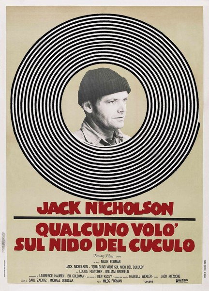 Manifesto 2 per il film Qualcuno volò sul nido del cuculo (1975)