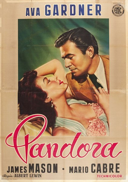Manifesto 2 per il film Pandora (1951)
