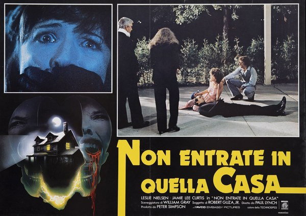 Fotobusta 3 per il film Non entrate in quella casa (1980), dipinto da Enzo Sciotti