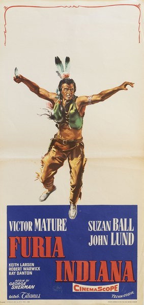 Locandina 2 per il film Furia indiana (1955)