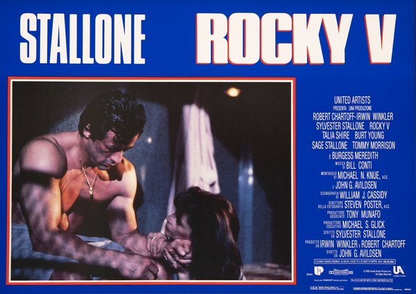 Fotobusta 6 per il film Rocky V (1990)