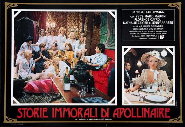 Lobby Card 3 for the film The 11,000 Sexes (1975), painted by Pierpaolo Scalera (visual)