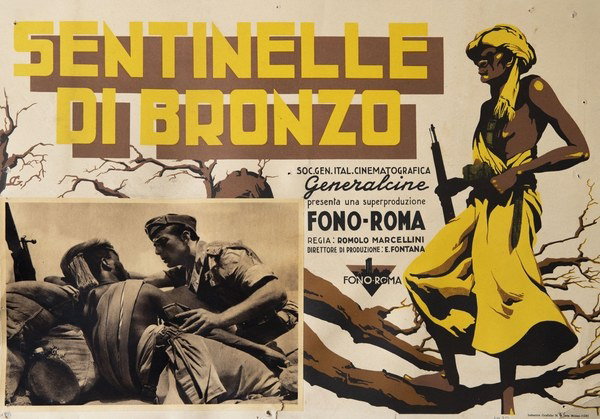 Fotobusta 2 per il film Sentinelle di bronzo (1937)