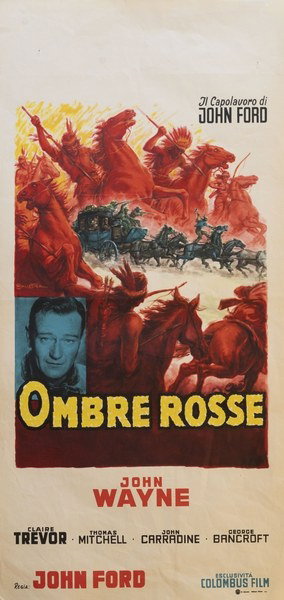 Locandina 3 per il film Ombre rosse (1939), dipinto da Anselmo Ballester