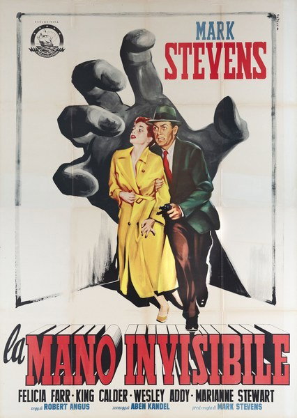 Poster 2 for the film La mano invisibile (1956), painted by Donelli