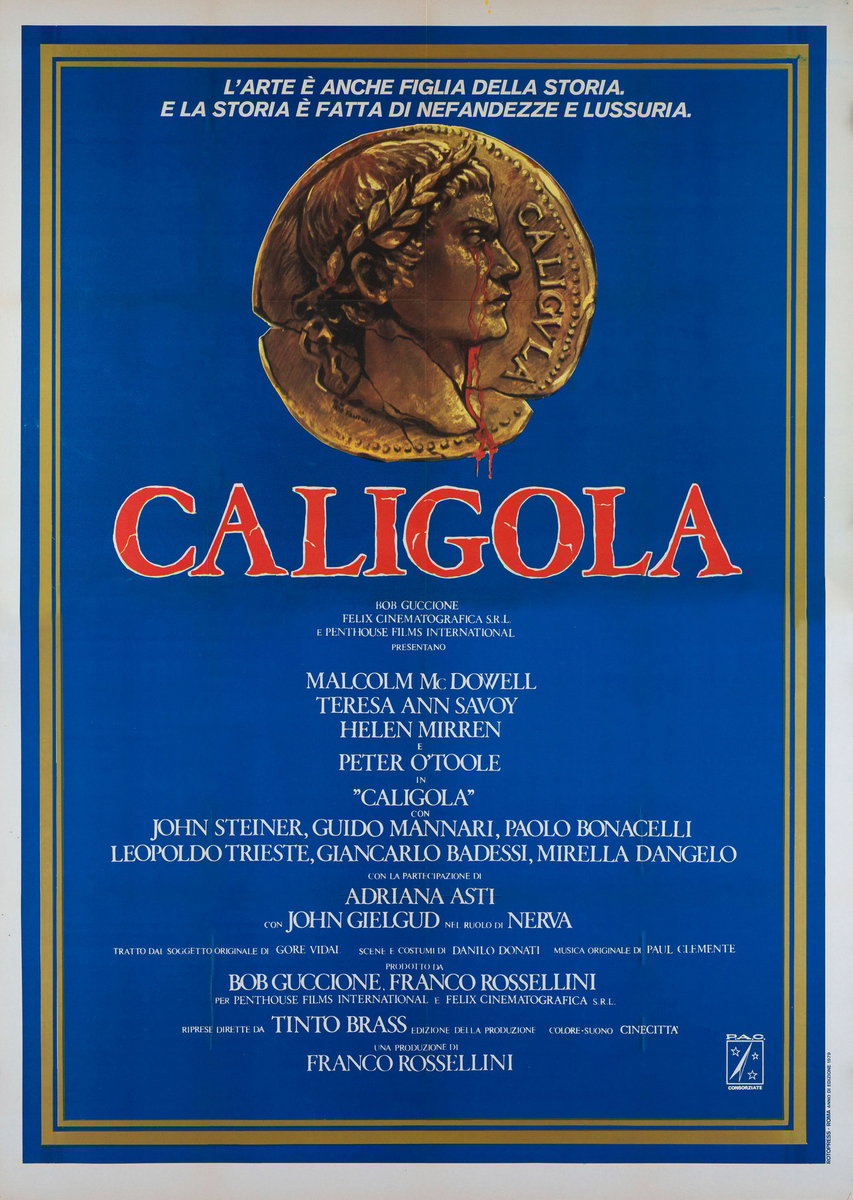 Manifesto 3 per il film Io, Caligola (1980), dipinto da Fantini