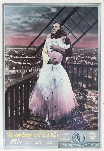 Fotobusta 4 per il film Un americano a Parigi (1951)