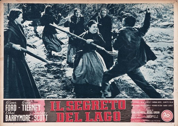 Fotobusta 7 per il film Il segreto del lago (1951)