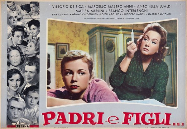 Fotobusta 4 per il film Padri e figli (1957)