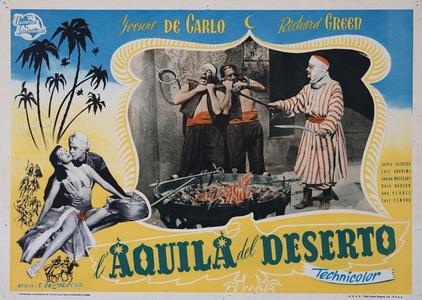 Lobby Card 3 for the film The Desert Hawk (1950)