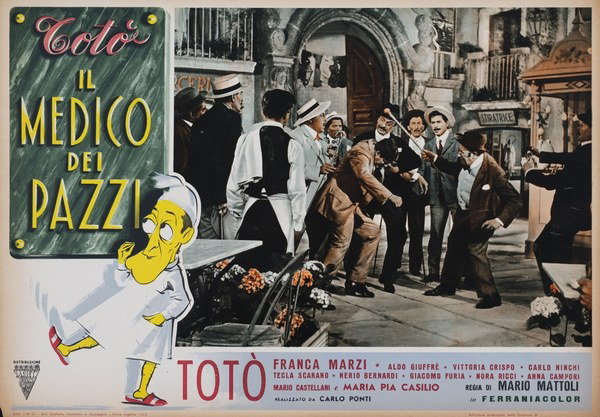 Lobby Card 2 for the film Il medico dei pazzi (1954)