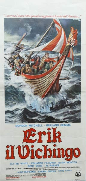 Locandina 2 per il film Erik il vichingo (1965), dipinto da Averardo Ciriello
