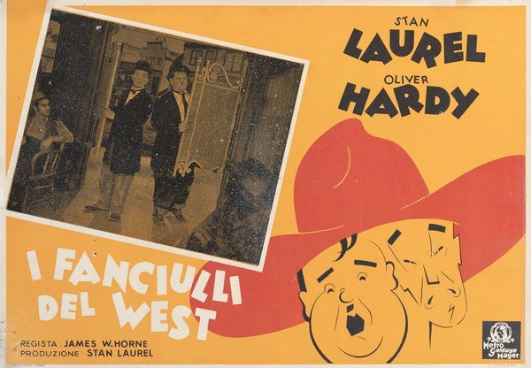 Fotobusta 3 per il film I fanciulli del West (Allegri vagabondi) (1937)