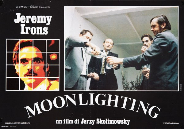 Fotobusta 3 per il film Moonlighting - Cittadini di nessuno (1982), dipinto da Pierpaolo Scalera (visual)