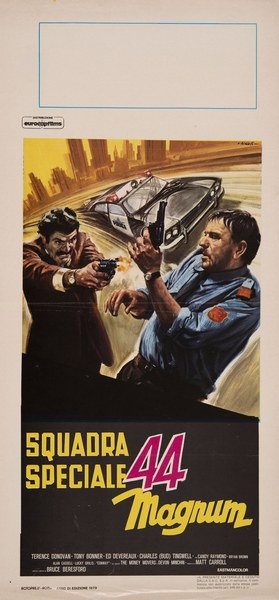 Locandina 2 per il film Squadra speciale 44 magnum (1978), dipinto da Averardo Ciriello