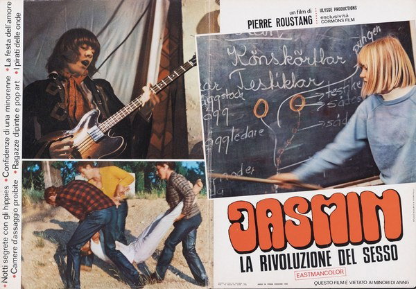 Fotobusta 6 per il film Jasmin - La rivoluzione del sesso (1968), dipinto da Studio Scalera e Tarantelli